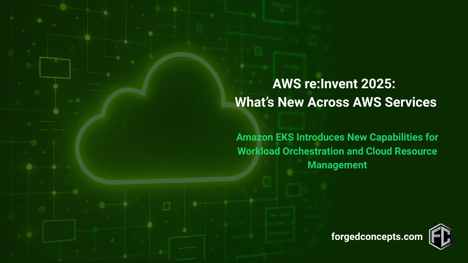 AWS re:Invent 2025 Amazon EKS new capabilities announcement
