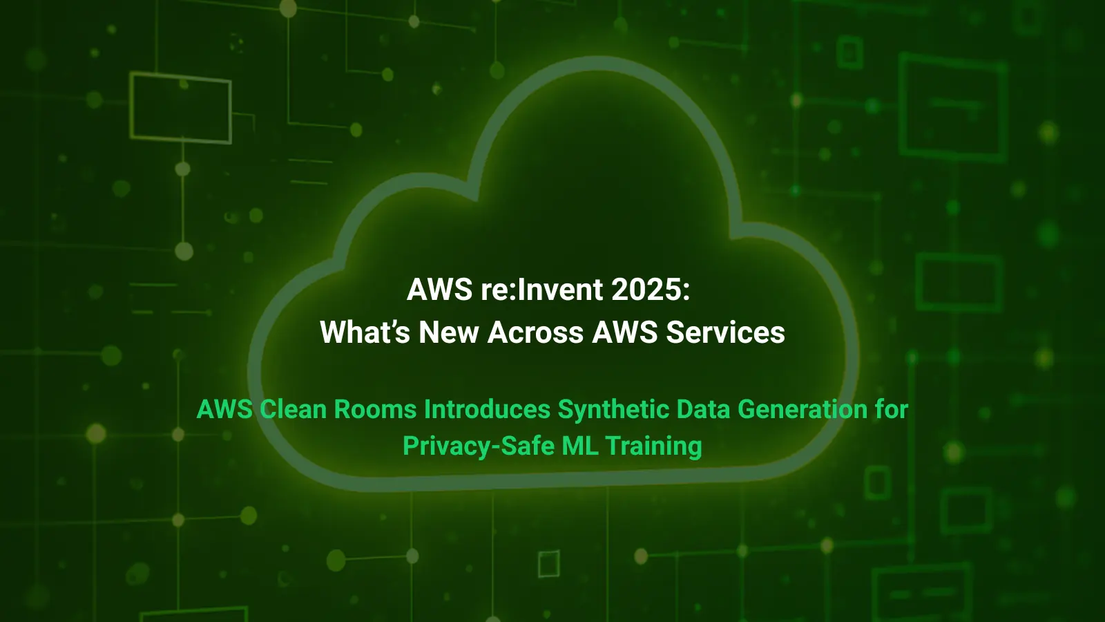 AWS re:Invent 2025 blog post cover image