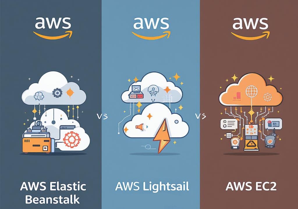 AWS Elastic Beanstalk vs Lightsail vs EC2 comparison