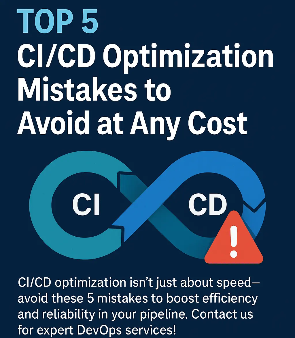 CI/CD pipeline optimization mistakes illustration