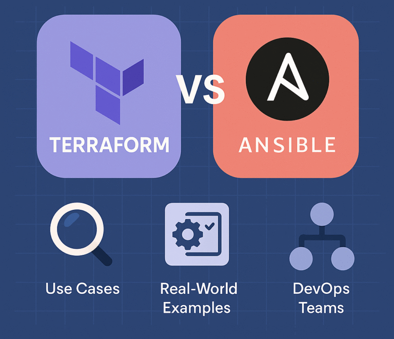 Terraform vs Ansible comparison chart for DevOps automation