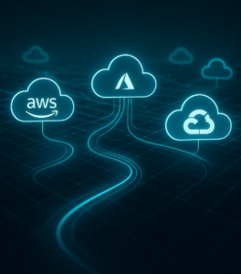 AWS hybrid and multi-cloud architecture diagram